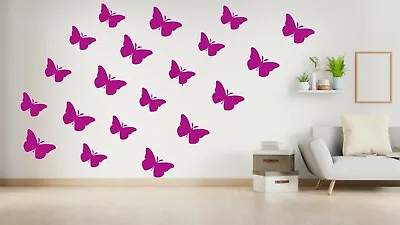 100 Butterflies Wall Removable Vinyl Wall Decals Wall Stickers - Nursery Decor • $4.96