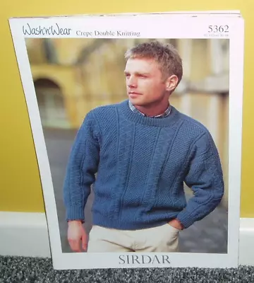 Sirdar Knitting Pattern For Mans DK Jumper - 5362 • £0.85