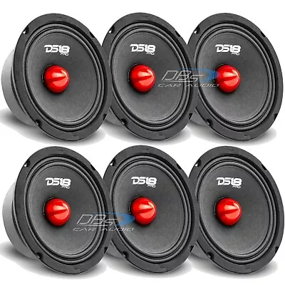 6x DS18 PRO-GM6B 6.5  Midrange Loud Speaker 480W 8 Ohm Pro Car Audio Mid Bass • $195.02