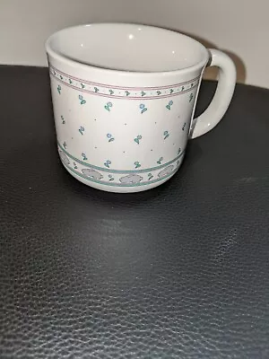 Vintage Michel & Company Coffee Cup Country Bunny Easter Tulips Japan Mug • $7