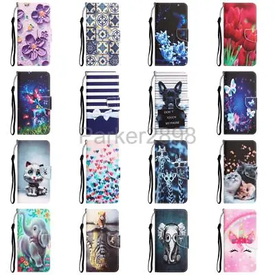 Case For IPhone 14 13 12 11 Pro XR XS Max 8 7 Plus Pattern Leather Wallet Cover • £10.20