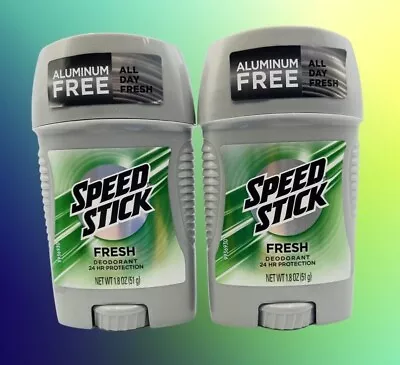 2 X Speed Stick  Fresh Anti-Perspirant/Deodorant-1.8 Oz-Expires:5/24 • $11.95