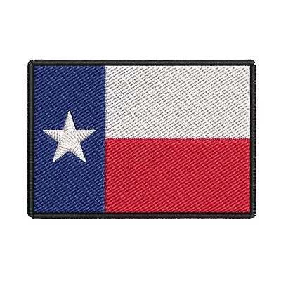 Texas State Flag Patch Lone Star Tx Republic Embroidered Iron-on Dallas Austin • $6.95