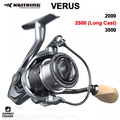 Kastking Verus Spinning Fishing Reel 6.2:1 Ratio 10/1BB 8kg Max Drag Freshwater • £135.75