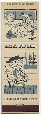 Old West Series   Marshall Square Dance Manumark 1962 -63 FS Empty Matchcover • $6.50