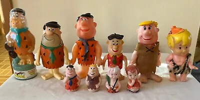 Lot Of 10 Vintage The Flinstones Figure Vinyl Plastic Bubble Bath Doll Fred Etc • $10.50