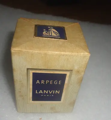 Vintage Mini ARPEGE LANVIN Paris Perfume In Box #869 15gr 1/2 Fl Oz NOS Sealed • $38