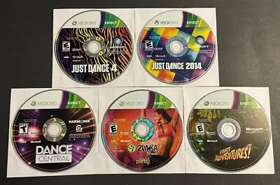 XBOX 360 Kinect Game Lot - Just Dance  Dance Central  Zumba Fitness • $16