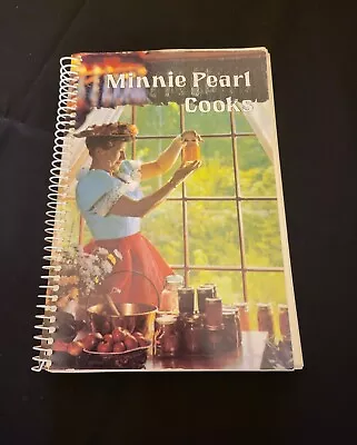 Autographed Signed Minnie Pearl Cooks Cookbook 1984 Printing Spiral Bound • $350