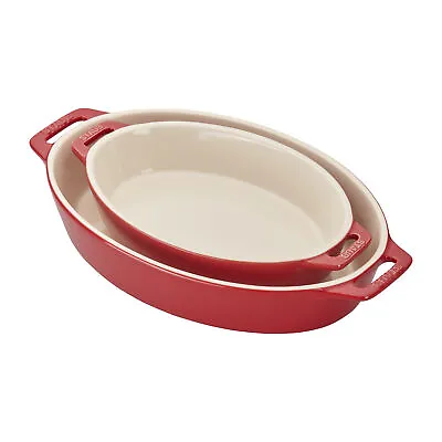 STAUB Ceramic 2-pc Oval Baking Dish Set • $49.95