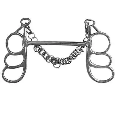 Driving  Butterfly Bit Mullen Mouth 6 1/2  Stainless With Chain 3 Hole  • $34