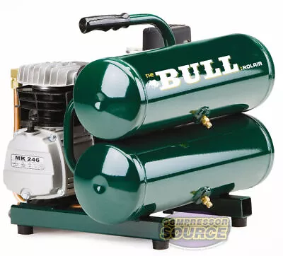Hand Carry Portable Dual Tank 2 HP Rolair Bull Air Compressor Single Stage New • $399.95
