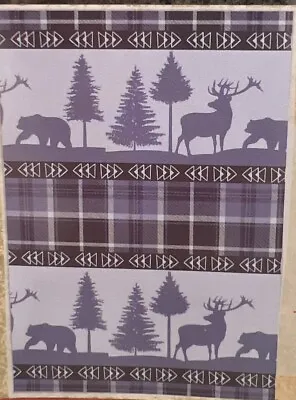 New MOSSY OAK SHERPA THROW BLANKET 70” X 50” Oversized Moose Trees Striped NEW • $32.95