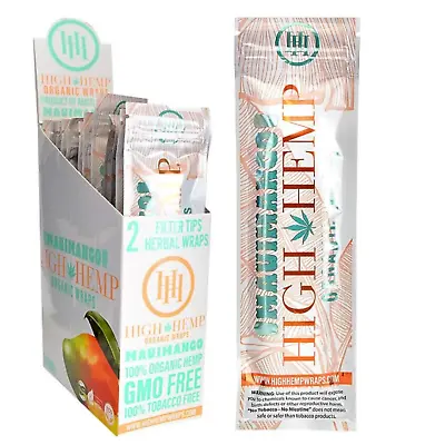 High Hemp Organic Rolling Papers GMO Free Vegan Approved Maui Mango • $23.95