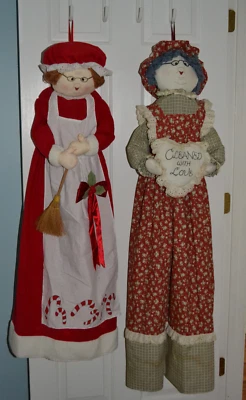 $35 • Buy Vintage Novelty LOT Of 2 Handmade WMG Lady Maids Vacuum Cleaner Covers