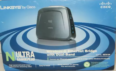 Linksys By Cisco Wireless-N Gaming And Video Adapter WET610N Brand New Open Box • $24.94