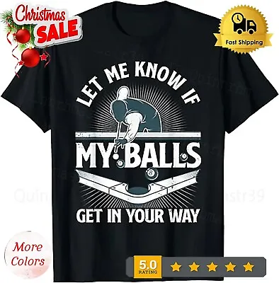 Funny Billiards Design For Men Women Billiard Pool Player T-Shirt. • $15.92