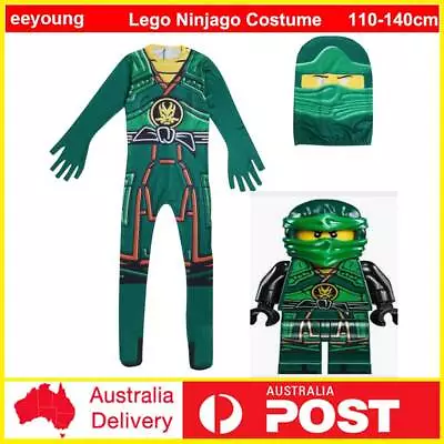 Kid Lego Ninjago Costume Boys Ninja Fancy Dress Bookweek Party Halloween Cosplay • $30.99