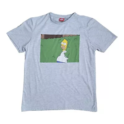 Homer Simpson Bushes Meme Grey T-Shirt Size Medium Primark • £5