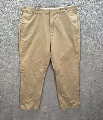 J Crew Pants Mens 36 Tan Essential Chino Urban Slim Workwear Academia Preppy • $12.70