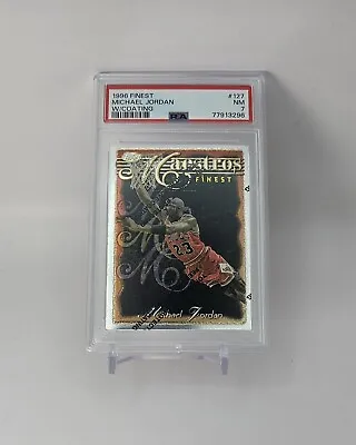 1996 Finest Michael Jordan Maestros W/Coating PSA 7 Near Mint #127 Topps Insert • $39.99