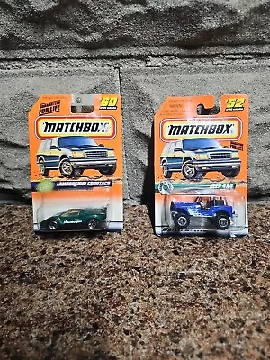 Matchbox Mb  Blisters #52 #60 Lamborghini Jeep 4x4 Lot Of 2 • $14.99