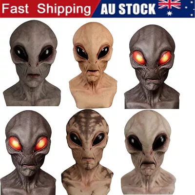 Alien Latex Mask Scary Horror Masks Comfortable Soft Halloween Cosplay Props • $23.70