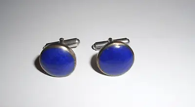 Vintage Sterling / Lapis Lazuli Cufflinks. • $32