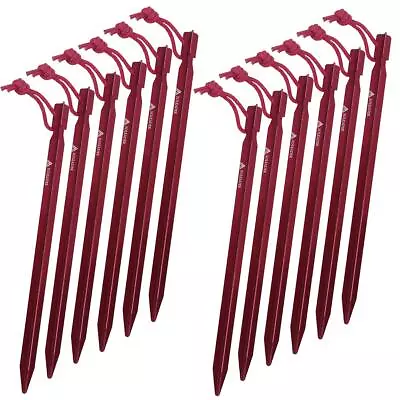 Tent Stakes Heavy Duty TentÂ Pegs 9 Inch Aluminum Utralight Extra Long • $13.20