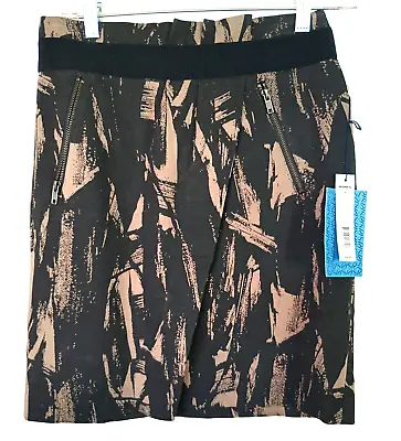 New With Tags $48 Simply Vera Wang Skirt Size 4 Black And Tan Above The Knee • $22.40