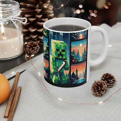 Ceramic Coffee Mug Minecraft Design • $12.99