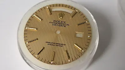 Genuine Vintage ROLEX DIAL Yellow DAY DATE 28.5mm Diameter Used Great Condition! • $295