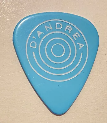 Vintage Guitar Picks-DAndrea Bulls Eye W/Text-Heavy Gauge-Blue-Celluloid-NOS • $5.99