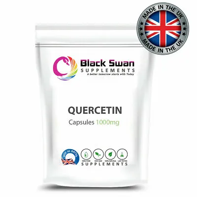 Quercetin Veg Capsule 1000mg Black Swan Supplements UK | Energy Antioxidant • £18.99