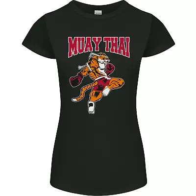 Muay Thai Tiger MMA Mixed Martial Arts Womens Petite Cut T-Shirt • £10.99