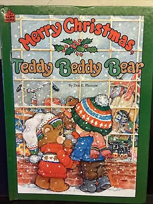 Vtg RARE Merry Christmas Teddy Beddy Bear Book Vintage Children's Holiday 1987 • $9.97