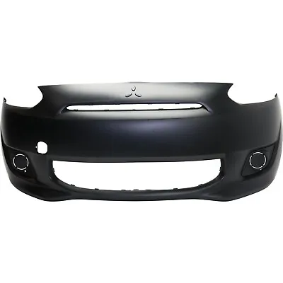 6400D340 New Bumper Cover Fascia Front For Mitsubishi Mirage 2014-2015 • $313.19