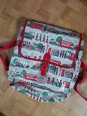 £9.99 • Buy Cath Kidston London Theme Back Pack Bag Excellent Condition Soldier Bus Oilcloth