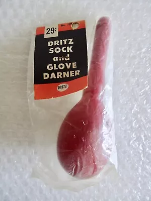 DRITZ SOCK GLOVE DARNER REDI WHITE PLASTIC VINTAGE SEWING TOOL MEASURES Neocurio • $6