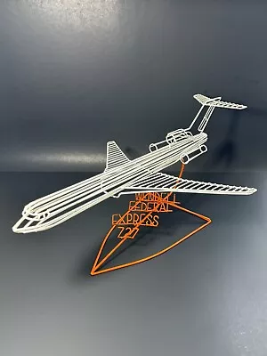 MCM Wendell Federal Express 727 Airplane Wire Sculpture • $750