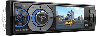 Soundstream Vr-345b 1din 3.4  Lcd Screen Dvd Cd Player Bluetooth Usb Aux Remote • $99.90