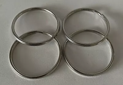 2  (50mm) 304 Stainless Steel Split Key Rings Key Rings - 4 Pieces • $7.40
