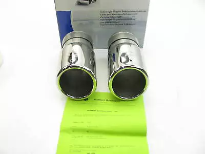 NEW GENUINE OEM Vw Audi 000071910 Dual Exhaust Tips Chrome • $107.97