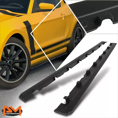 For 10-14 Ford Mustang RP Style Matte Side Skirts Splitter Extension Body Panel • $122.89