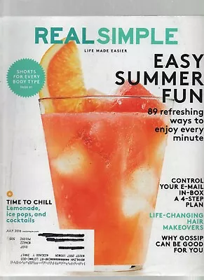 Real Simple July 2016 Summer Fun Control E-Mail Makeovers Lemonade Cocktails • $1.99