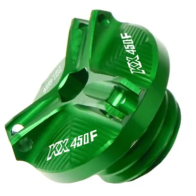For KAWASAKI KX450F 2006-2018 Motorcycle Engine Oil Filter Cup Plug Cover • $9.89