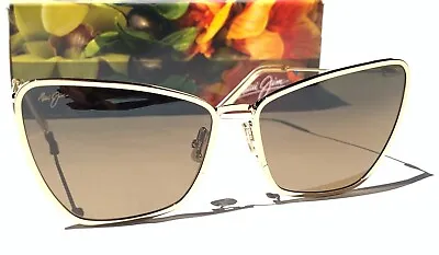 Maui Jim Puakenikeni Shiny Gold Polarized Bronze Lens Sunglasses HS823-16@ • $148