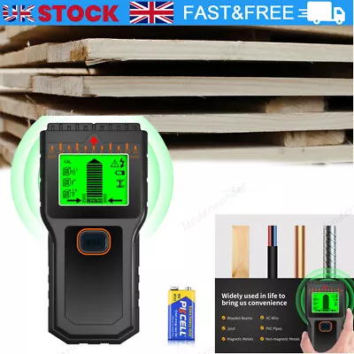 5 In 1 LCD Stud Finder Pipe Sensor Metal Wire Detector Wall Scanner Electric • £13.25