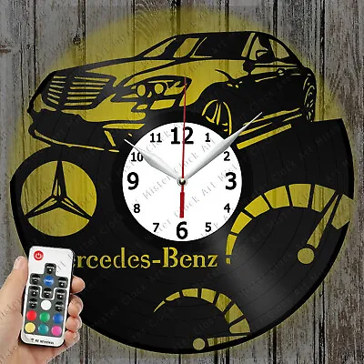 LED Clock Mercedes Benz Vinyl Record Clock Art Decor Original Gift 3990 • $39.48