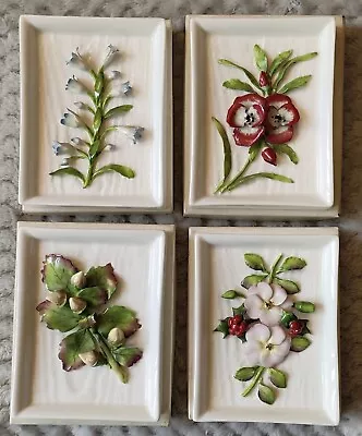 Extremely Rare Antique Collector's Coalport Bone China Tiles Wall Plaques Set • £99